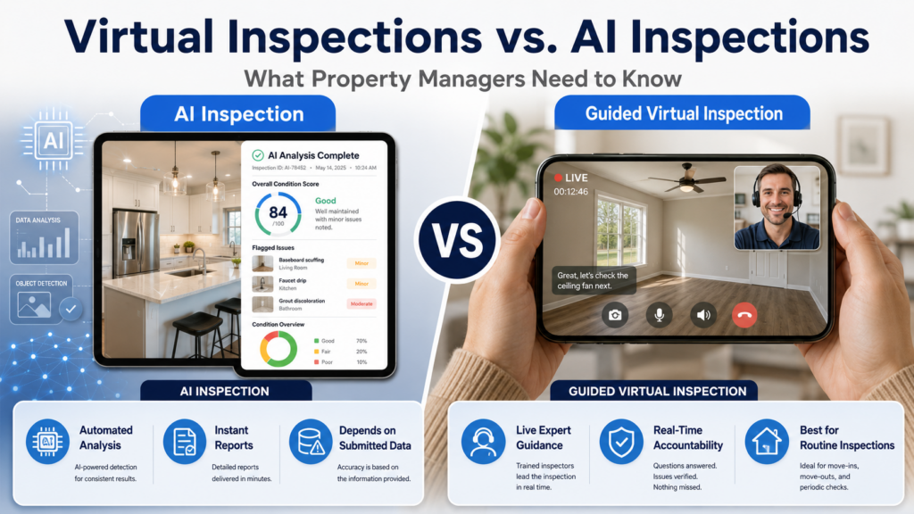 Virtual Inspections vs. AI Inspections - What Property Managers Need to Know